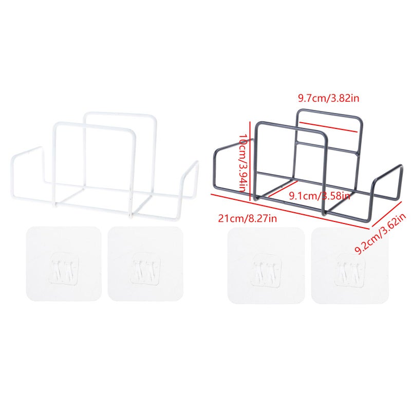 White Iron Wet Wipe Dispenser Space Saving Holder For Kitchen Bathroom And Office Desk - Image 5