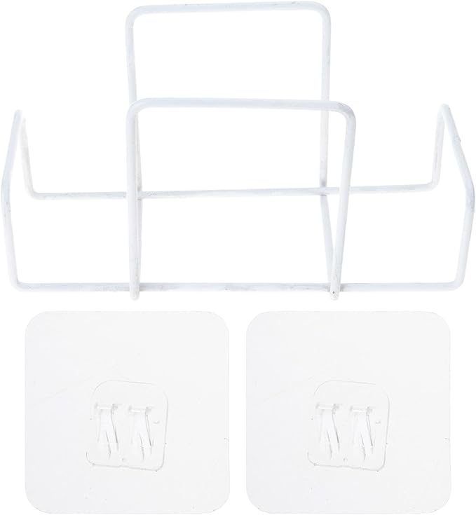 White Iron Wet Wipe Dispenser Space Saving Holder For Kitchen Bathroom And Office Desk - Image 1
