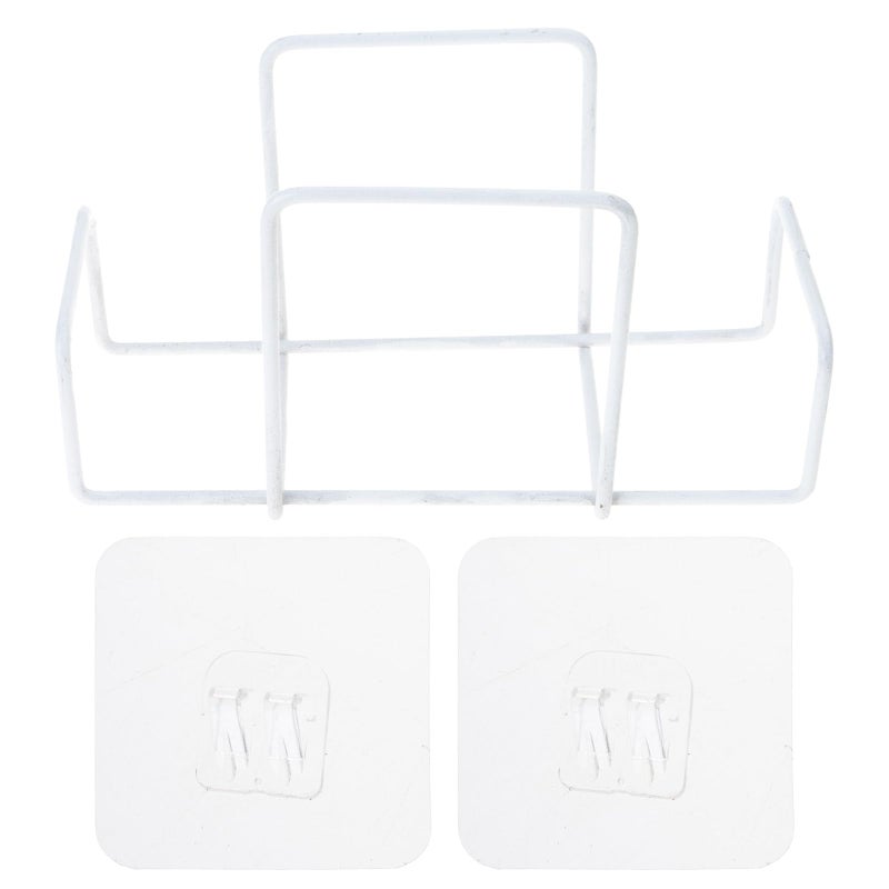 White Iron Wet Wipe Dispenser Space Saving Holder For Kitchen Bathroom And Office Desk - Image 2