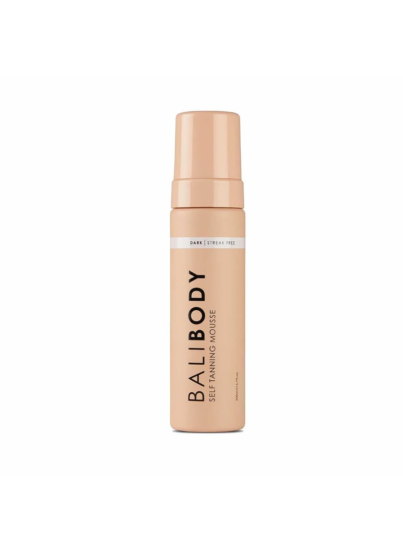 Bali Body Bali Body Self-Tanning Mousse - Dark | Natural Bronzed Shade, Streak-Free Green Based Tinted Self-Tanner for All Skin Types | Vegan, Cruelty Free, Australian Made (200 ml/6.7 fl oz) 
