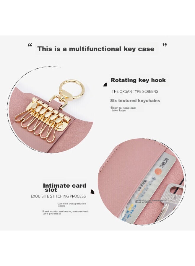 Golf Golf Key Case For Women, Retro Printed Multifunctional Storage Bag, Card Holder, Trendy Classic Key Pouch, Keychain Gift Box Set - Image 2