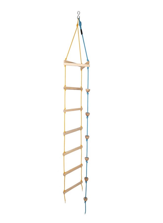 Boffle Hanging Rope Climbing Ladder Indoor, Outdoor for Kids, Ninja, Kids Ladder for 4 to 10 Years - Image 1