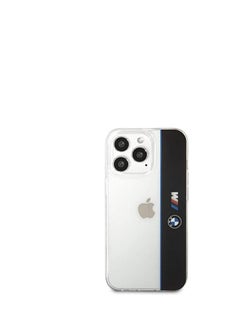 BMW Bmw M Collection Pc/Tpu Hard Case Vertical Blue Line & Black Stripe For Iphone 13 Pro 6.1 Inches - Transparent  - Image 2