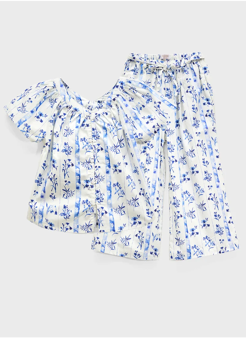 ريبلز مع نمشي Girls Printed 2Pcs Set