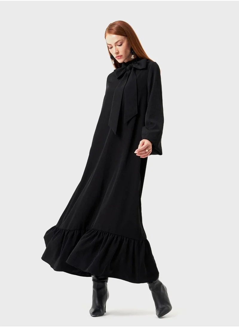 MIZALLE Tie Knitted Dress