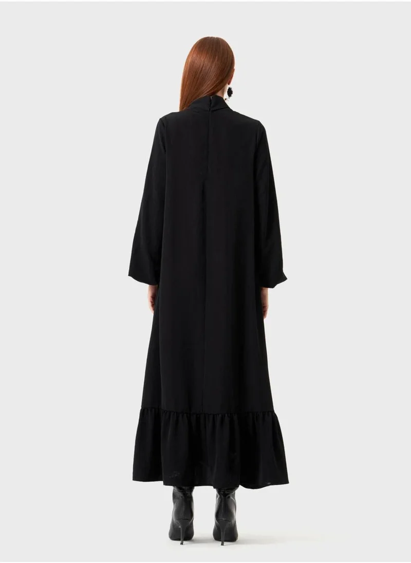 MIZALLE Tie Knitted Dress