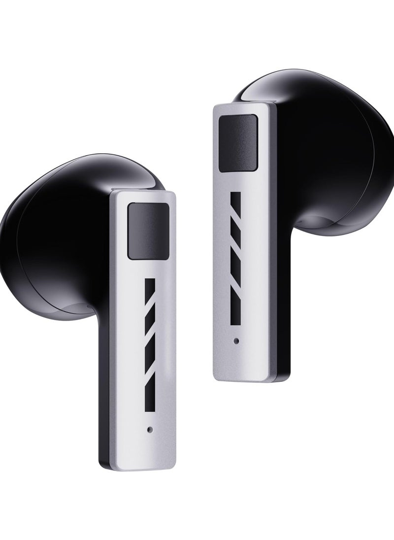 BLACK SHARK - Black Shark T11 Wireless Bluetooth Earbuds with Active Noise Canceling, Bluetooth 5.3, 30 Hour Battery Life, RGB Lighting Effects (Gray) - Image 1