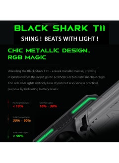 BLACK SHARK Black Shark T11 Wireless Bluetooth Earbuds with Active Noise Canceling, Bluetooth 5.3, 30 Hour Battery Life, RGB Lighting Effects (Gray)  - Image 5