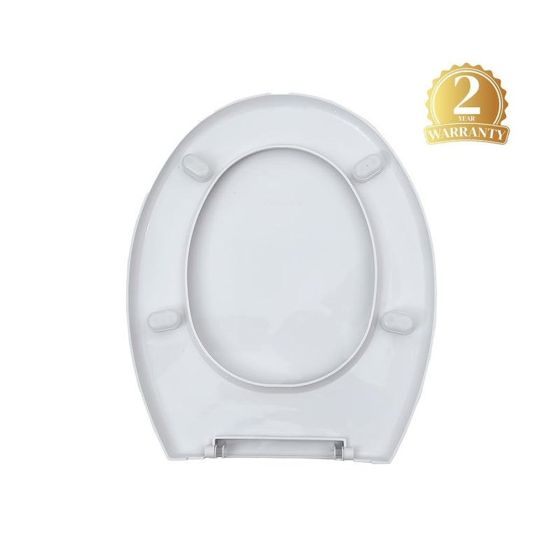 Parryware Standard Polypropylene Commode Seat Cover Toilet Seat Cover Standard Size White For Bathroom Fixtures E80711C - Image 4