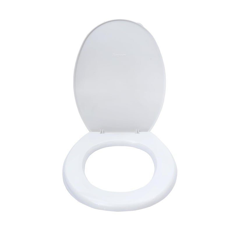 Parryware Standard Polypropylene Commode Seat Cover Toilet Seat Cover Standard Size White For Bathroom Fixtures E80711C - Image 1
