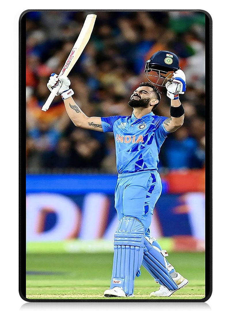 Theodor Protective Flip Case For Realme Pad 2 With Trifold Stand Auto Wake Sleep Shockproof Cover Virat Kholi 3 - Image 1