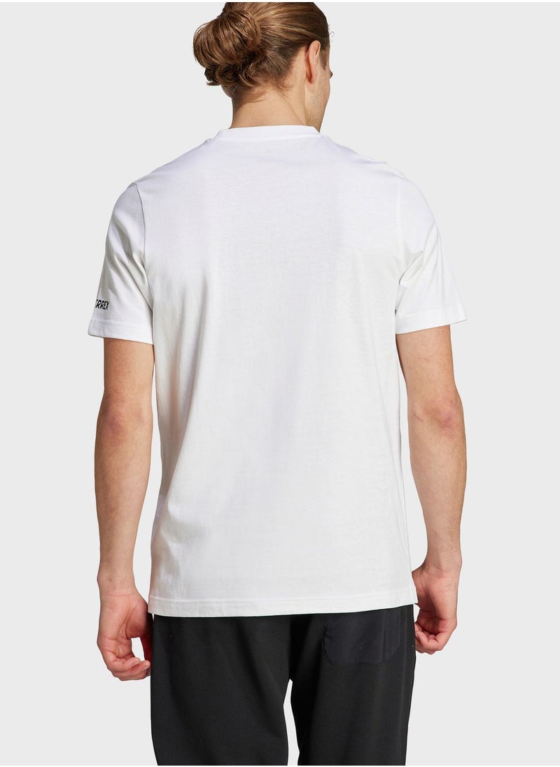 Adidas - Terrex Graphic Pocket Print T-Shirt - Image 1