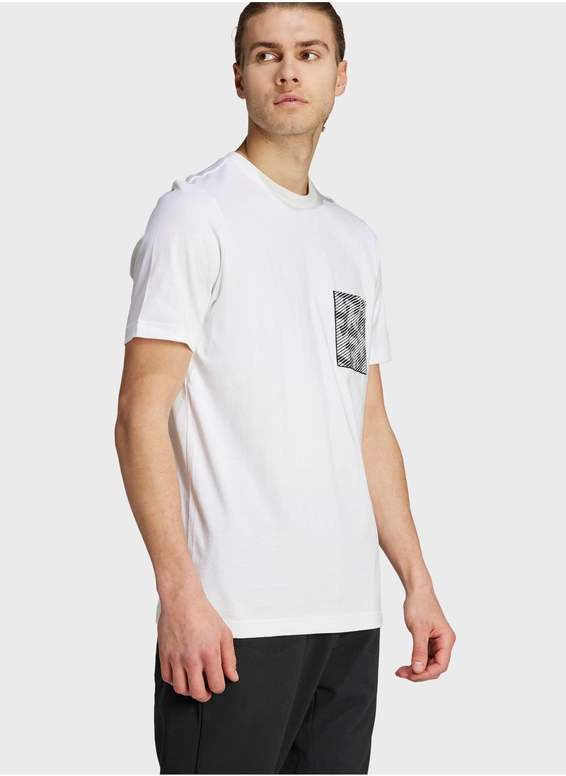 Adidas - Terrex Graphic Pocket Print T-Shirt - Image 1