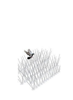 KNP KNP Bird spikes with a plastic base are an effective and humane way to deter birds from roosting or nesting on ledges, roofs, and other structures.  - Image 3