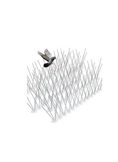 KNP KNP Bird spikes with a plastic base are an effective and humane way to deter birds from roosting or nesting on ledges, roofs, and other structures.  - Image 1