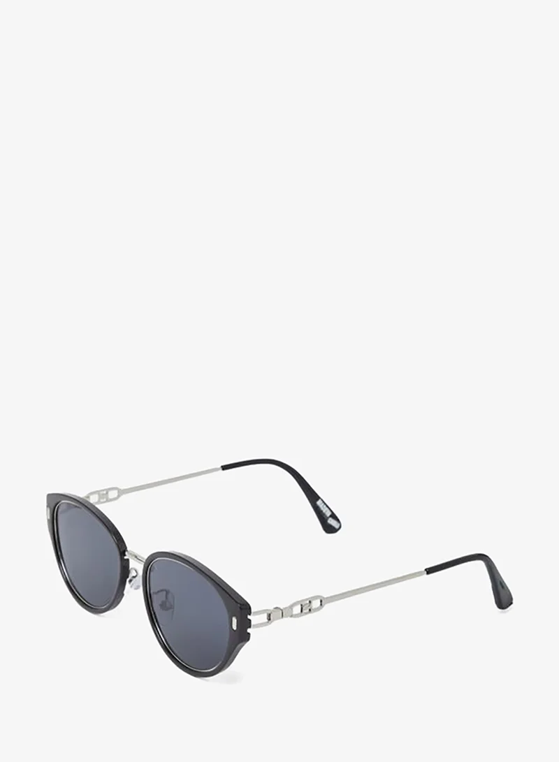 Styli Black Semi Cat Eye Sunglasses
