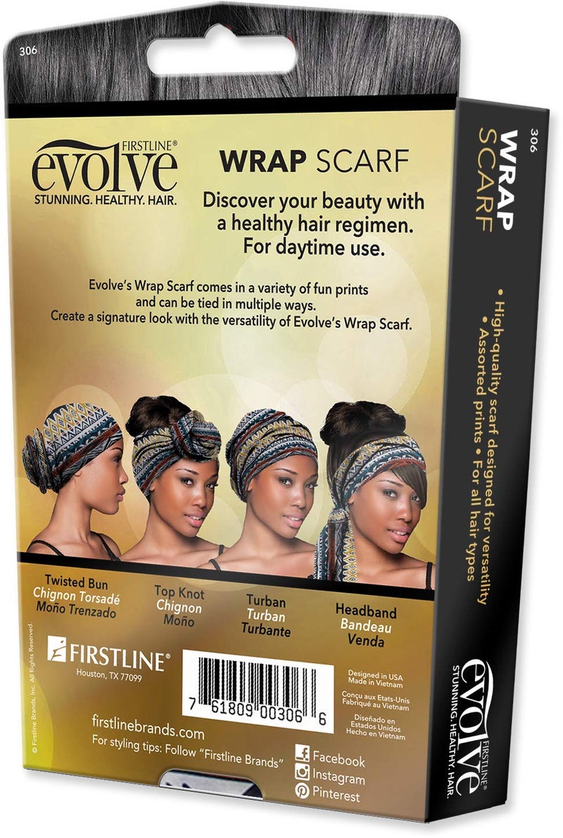 Evolve Wrap Scarf - Tribal Print MULTI-COLORED - Image 2