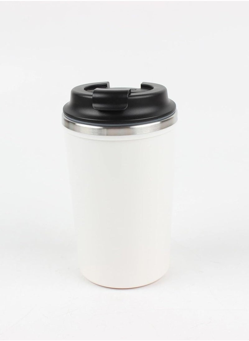 QSHOP QSHOP® 350ml Vacuum Insulated Stainless Steel Thermal Mug, Leakproof BPA Free Sports Water Cup for Coffee, Tea, Travel to Keep Drinks Hot or Cold  - Image 1