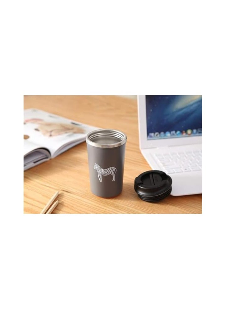 QSHOP QSHOP® 350ml Vacuum Insulated Stainless Steel Thermal Mug, Leakproof BPA Free Sports Water Cup for Coffee, Tea, Travel to Keep Drinks Hot or Cold  - Image 4
