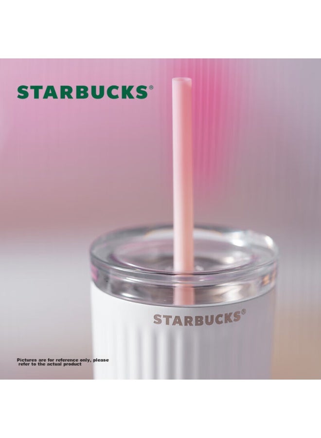 Starbucks كوب ستاربكس المصنوع من الفولاذ المقاوم للصدأ بتدرج الوردي، كوب بطاطس مقلية، 473 مل، مثبت في السيارة، يحافظ على البرودة والحرارة، كوب للحفاظ على البرودة، هدية كيوشي - Image 2
