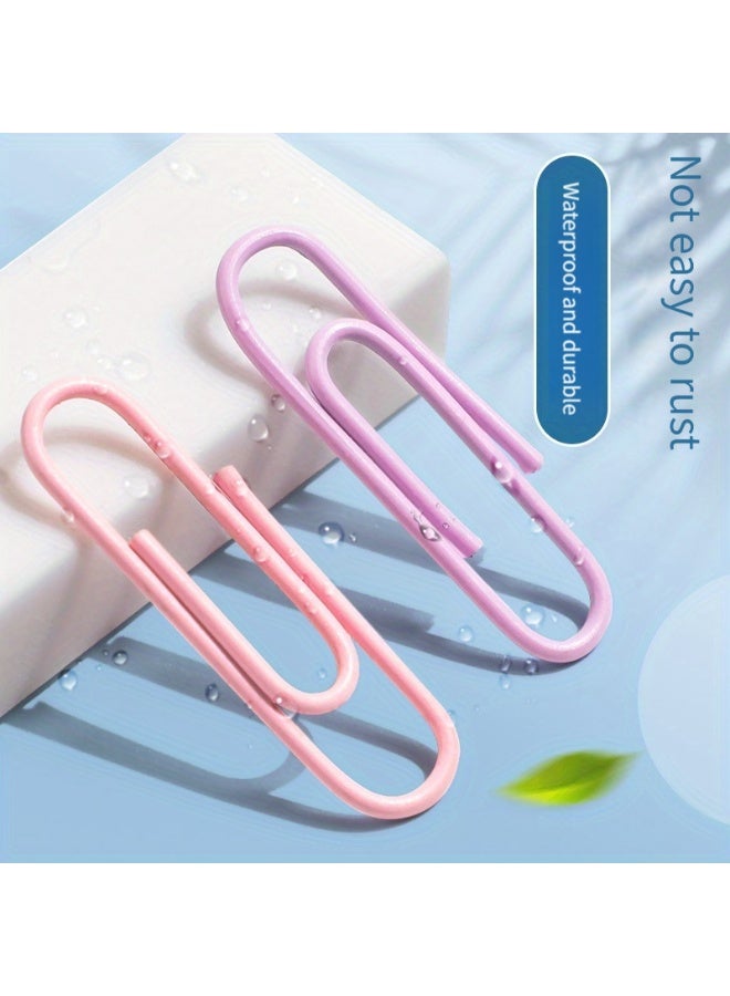 ديلي مشابك ورق حديدية من سلسلة موراندي كولور، 160 مشبكًا، مقاومة للصدأ، متينة ومقاومة للماء، ألوان متنوعة، مشابك علامات مرجعية إبداعية لطيفة للوازم المكتبية - Image 5