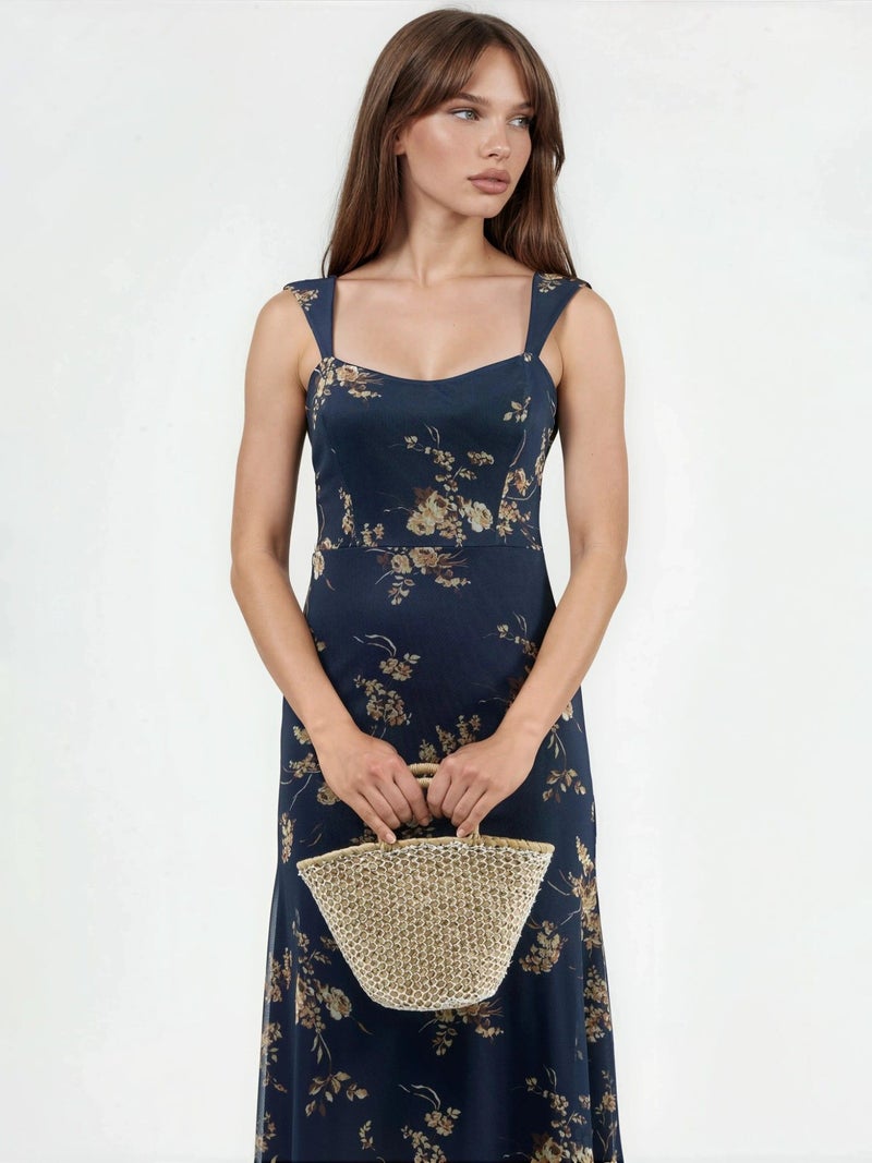 HICCUP Floral Midi Dress with Heart Collar - Image 2