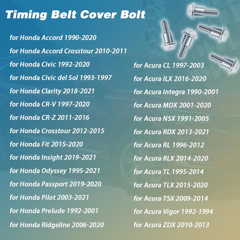 Ciuouient Timing Belt Cover Bolt A (5pcs) - Image 4