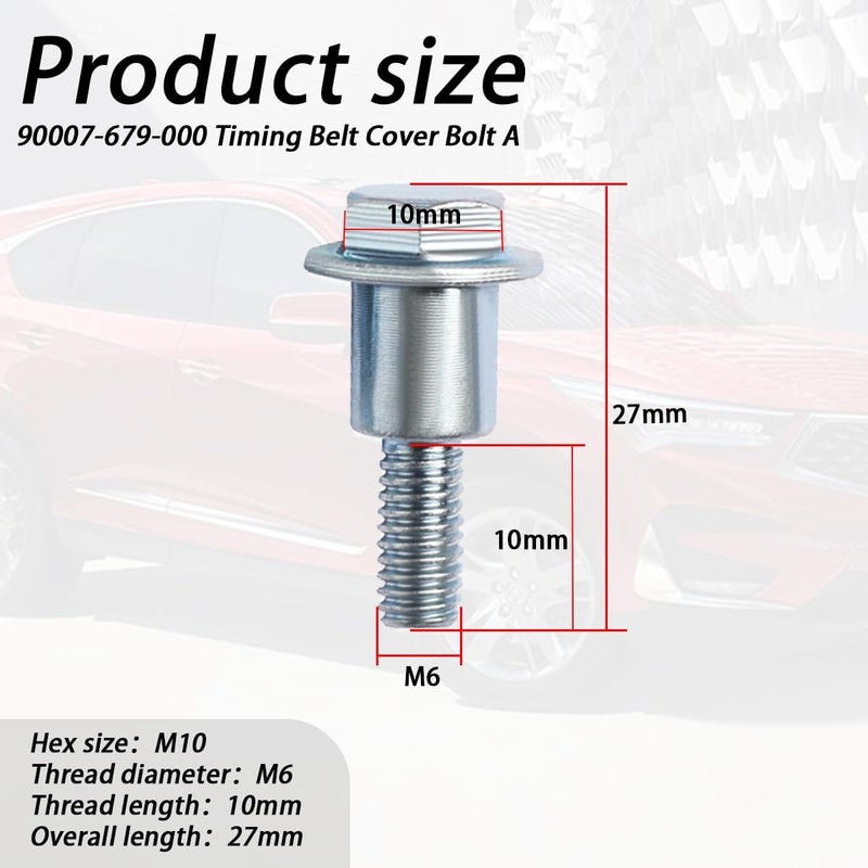 Ciuouient Timing Belt Cover Bolt A (5pcs) - Image 3