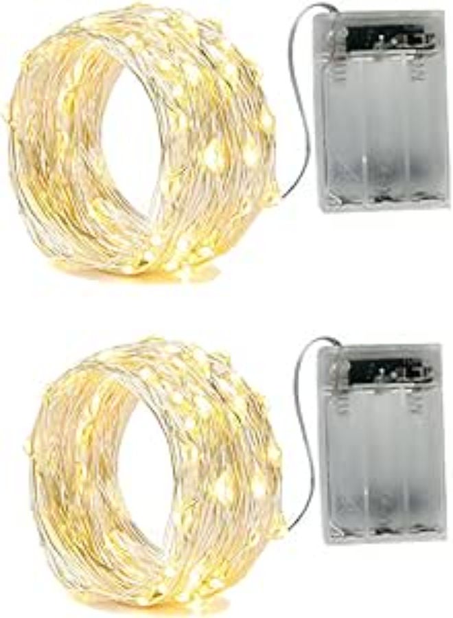 2 x Fairy String Lights Battery Operated - Image 1