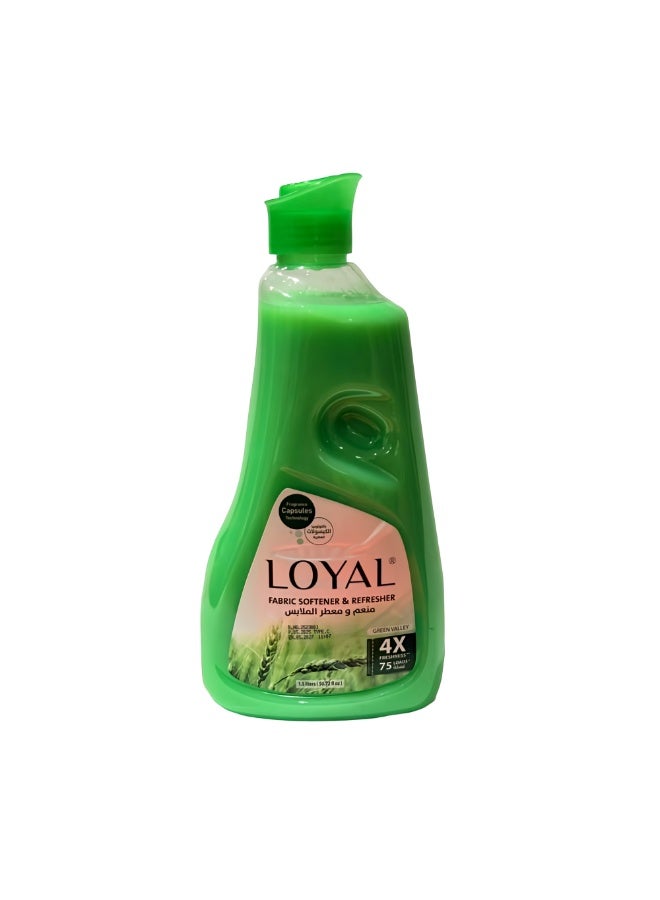 LOYAL Fabric Softener & Refresher Green Valley - 1.5 Liter - Image 1