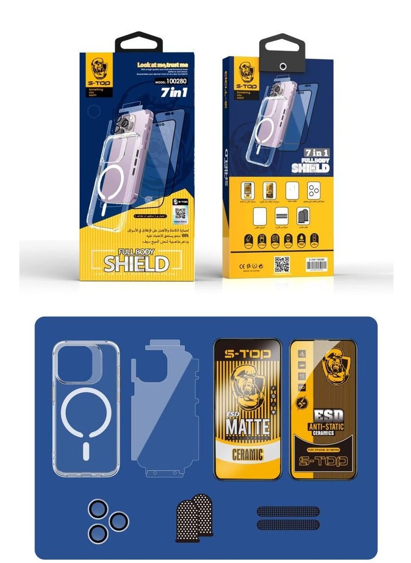 S-TOP Integrated protection package 7in1 iPhone 15  - Image 1