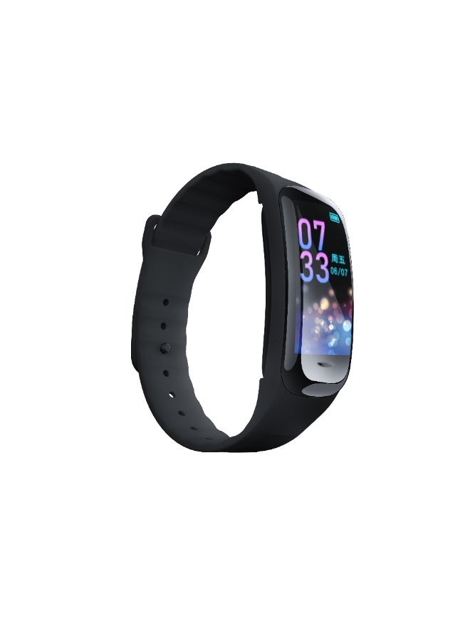 Smart Sport Fitness Tracker Watch Bluetooth Sport Watch HD Screen Calling Music Waterproof Long Battery Life Silicone Strap Portable Lightweight for Men Women Outdoor Running Hiking Walking Black  - Image 3