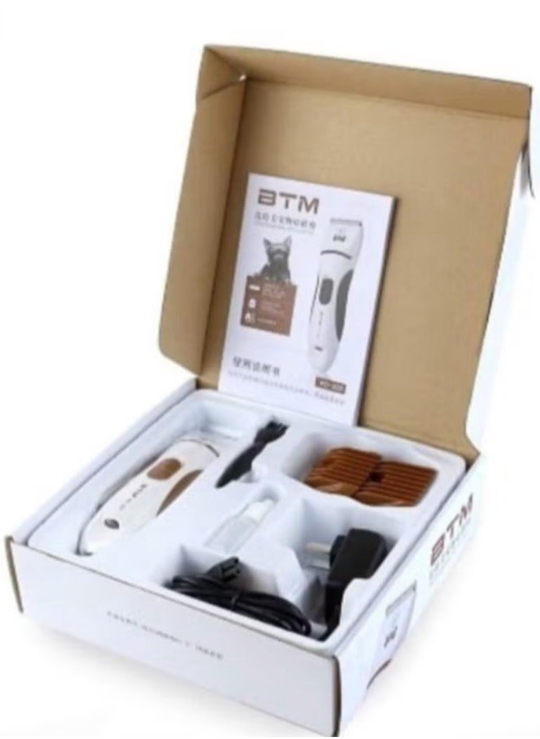 BTM White Rechargeable Pet Hair Shaver  - Image 2