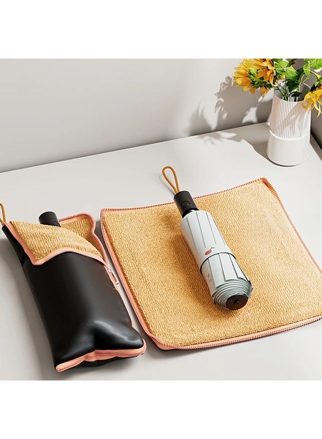 Green Travel Umbrella Storage Bag With Handle Absorbent Foldable Case - Image 4