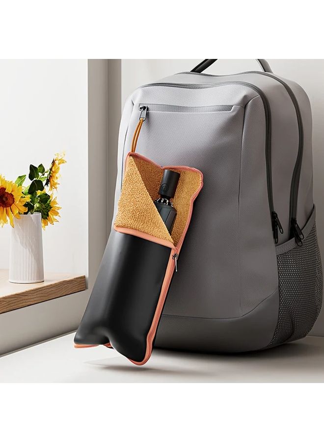 Green Travel Umbrella Storage Bag With Handle Absorbent Foldable Case - Image 5