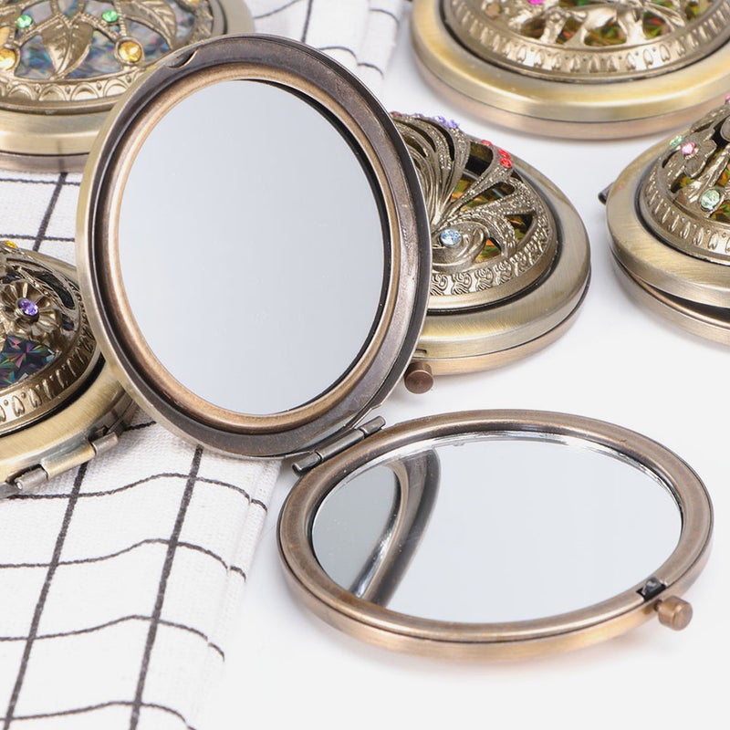 مرآة تجميل محمولة، خفيفة الوزن وسهلة الإمساك للاستخدام اليومي، مثالية للسيدات - Image 4