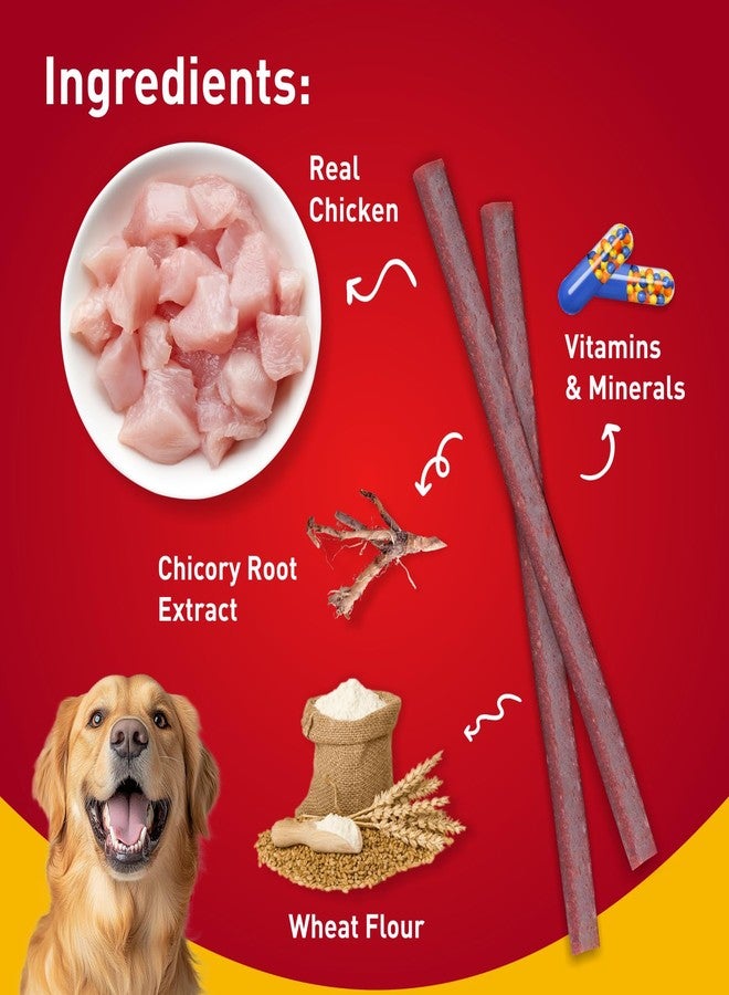 Drools Puppy & Adult Dog Treats Sticks, 100g | Real Chicken Flavour |Rich in Protein | No Artificial Preservatives | Best for Training & Bonding | Formulated in USA | Premium Treats - Image 5