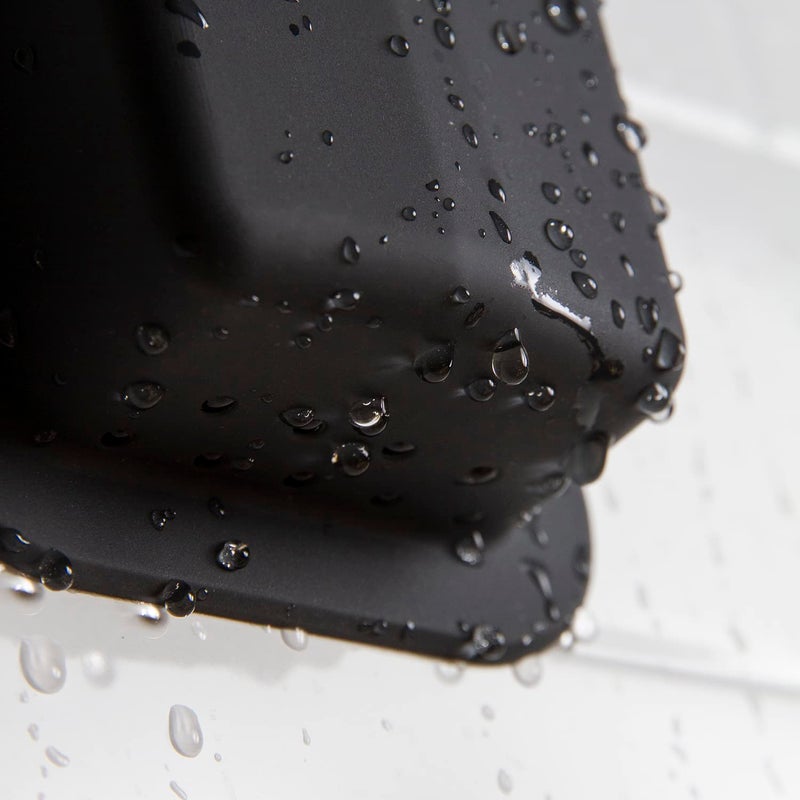 TOOLETRIES توولترز - حامل هنري الأساسي - منظم مستحضرات التجميل السيليكوني، ملحقات الحمام والدش - يتميز بتقنية قبضة السيليكون، قابل للإزالة وإعادة الاستخدام - فحم - Image 4