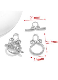 Generic DIY Jewelry Clasps Stainless Steel Gold Plated OT Lock C steel color 