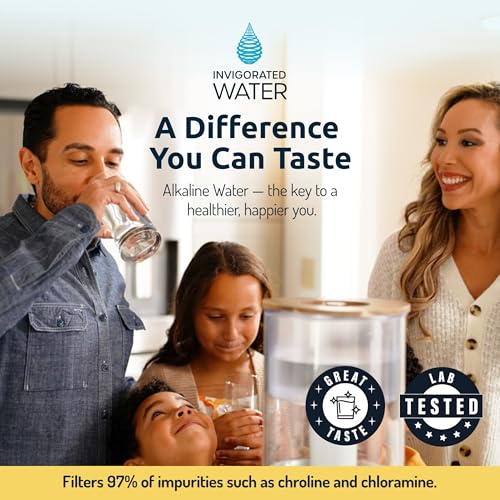 Invigorated Water PH001 - White Alkaline Water Filter – Replacement Filters for all Pitcher & Dispenser Filtration Systems – BPA-Free, Removes Chlorine, Heavy Metals – 96 Gallons/Filter (3-Pack) - Image 4