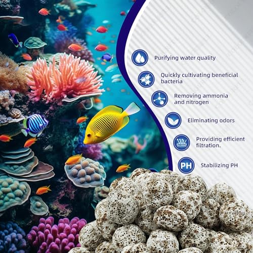 COLOURFUL - Aquarium Filter Media | Improved Water Quality and Healthy Fish Tanks (450g, Grey Balls) - Image 3