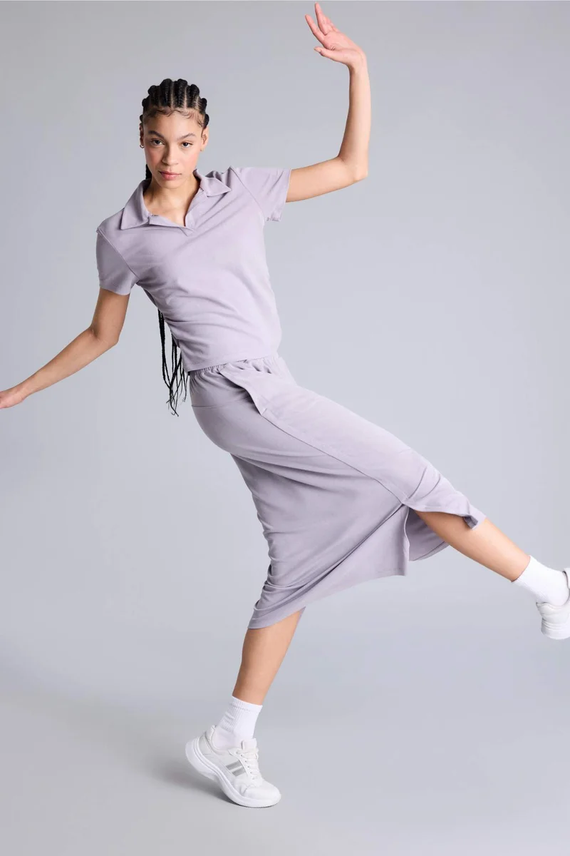 DeFacto Standard Fit Modal Skirt