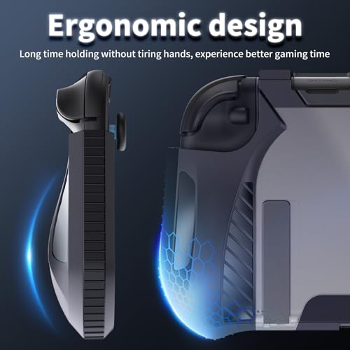 HEYSTOP Switch 2 Case Compatible with Nintendo Switch 2 Dockable Case Cover, Switch 2 Protective TPU Case with Screen Protector and 6 Thumb Grips, HD Tempered Glass, Shock Absorption and Anti-Scratch - Image 4