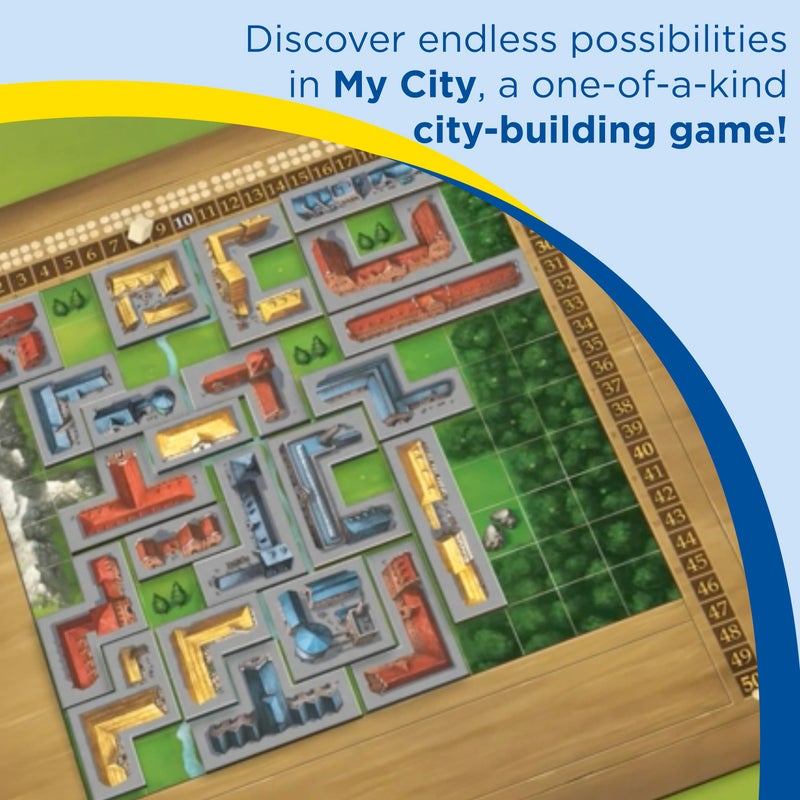 Thames & Kosmos My City | Family â€“ Friendly | Legacy Board Game | Kosmos Games | 2 to 4 Players | Ages 10 and Up | Award Winning Designer Reiner Knizia , Blue - Image 4