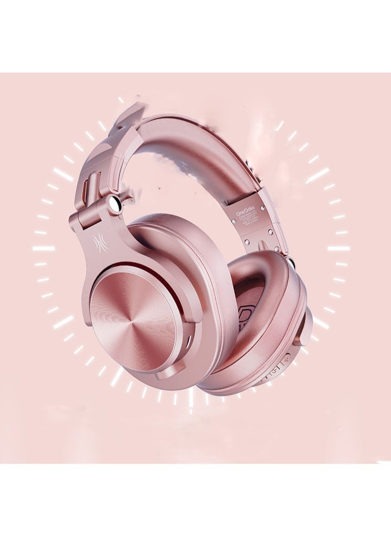 OneOdio A70 Wirless Bluetooth Over-Ear Headphone with Shareport 3.5Mm/6.35Mm Stereo Jack For Guitar Amp Computer PC Tablet Home Office Travel Pink  - Image 2