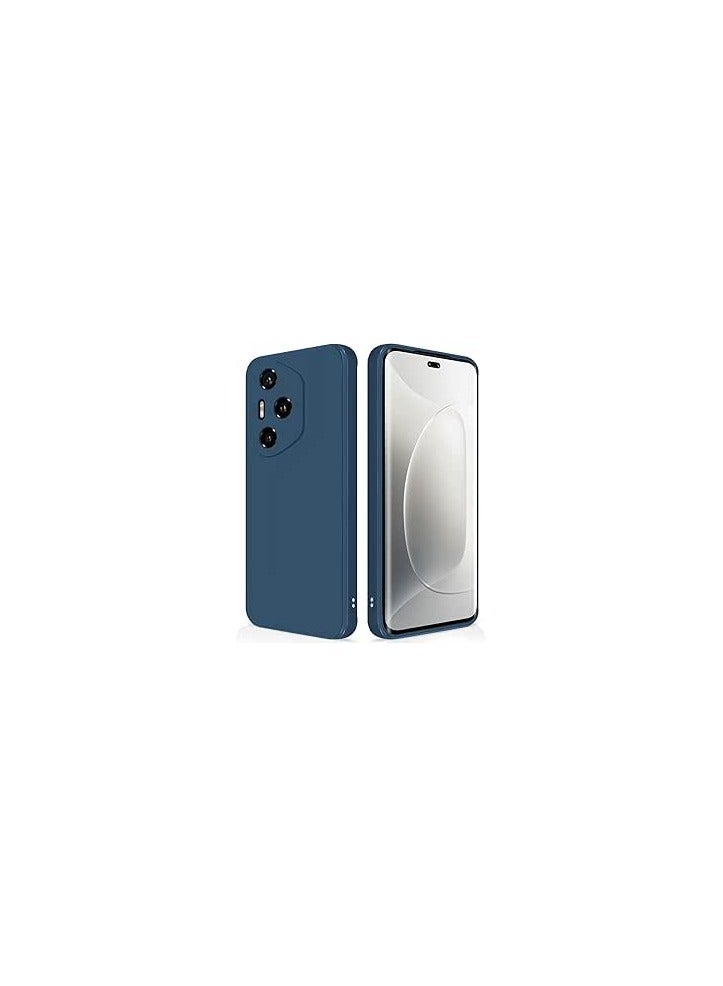 Case Compatible with Honor 300 Pro 5G Silky-Soft Touch Full-Body Protective Phone Silicone Case  Shockproof Cover with Microfiber Lining Case For Honor 300 Pro Blue - Image 1