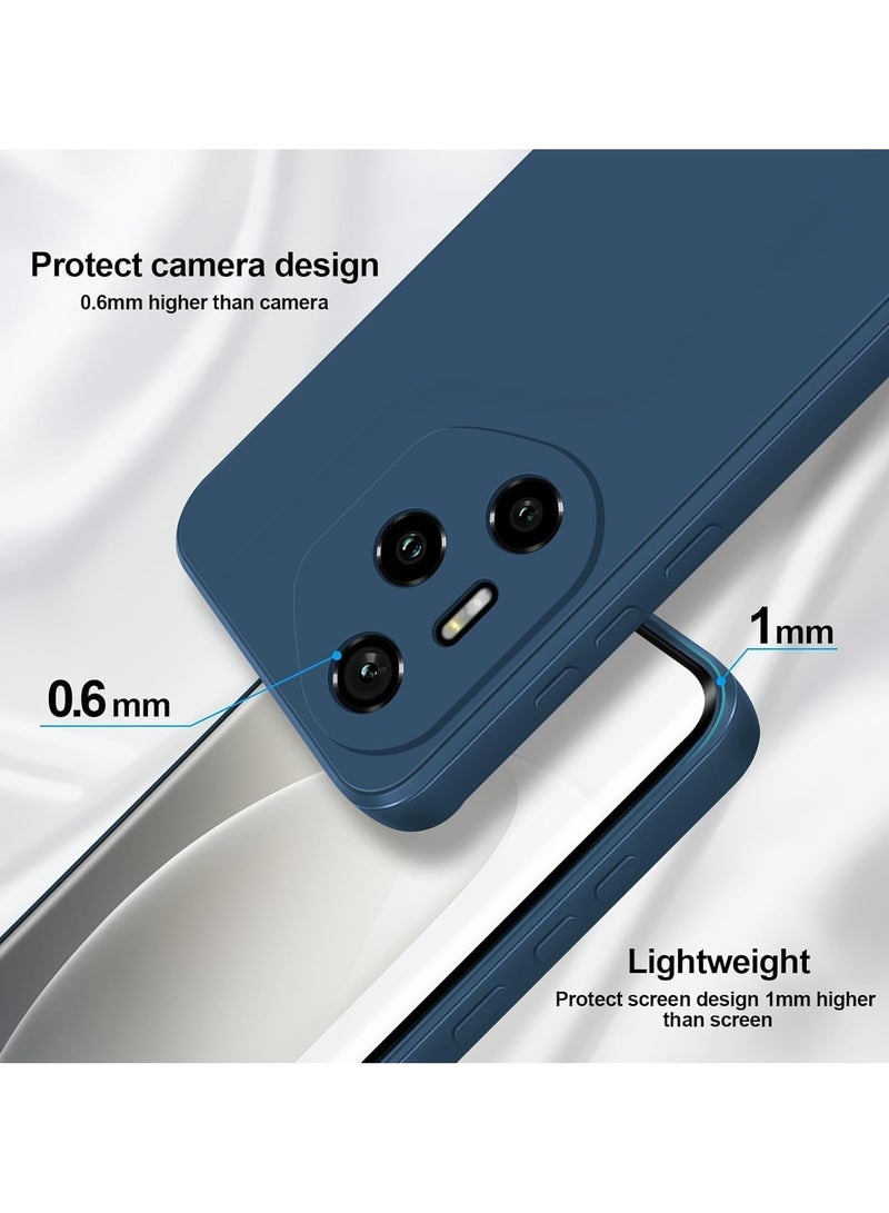 Case Compatible with Honor 300 Pro 5G Silky-Soft Touch Full-Body Protective Phone Silicone Case  Shockproof Cover with Microfiber Lining Case For Honor 300 Pro Blue - Image 2