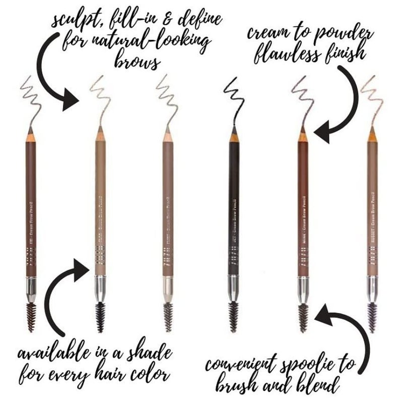 ZUZU LUXE Cream Brow Pencil (Mink - Auburn/Brunette), Effortlessy sculpt and define eyebrows, natural finish, creamy formula. Natural, Paraben Free, Vegan, Gluten-free,Cruelty-free, Non GMO,0.044 oz. - Image 2