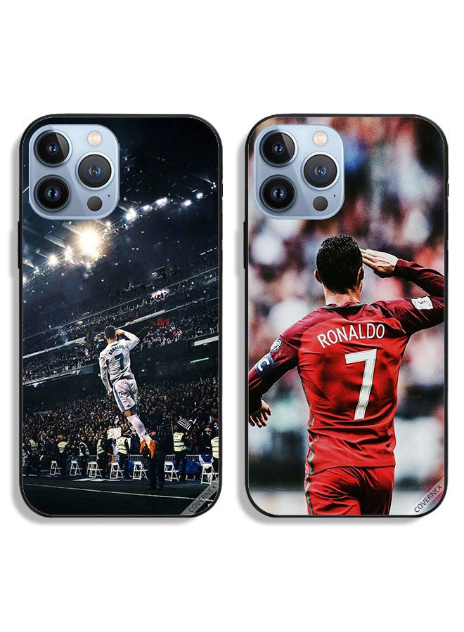 Covernex Two Cases For Apple iPhone 13 Pro Protective Covers Ronaldo Salute To Crowd - Image 1