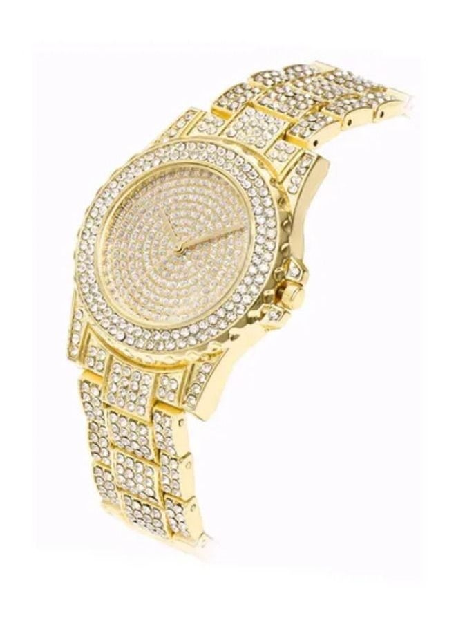 LESHP Water Resistant Rhinestone Studded Analog Watch ZS503801  - Image 2